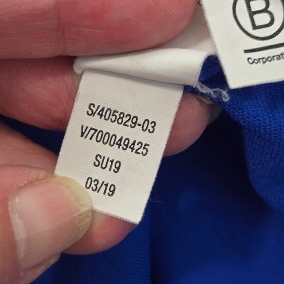 ATHLETA Maldives Size 36D Bra Cup High Neck Tankini Swim Top in Cerulean Blue - Picture 9 of 10